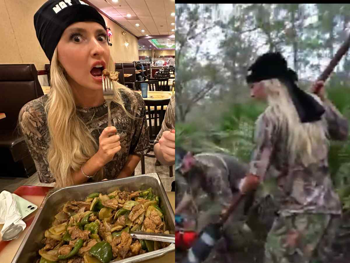 “Put her in jail” – Fans are brutally bashing Natalie Reynolds for hunting a boar on her livestream