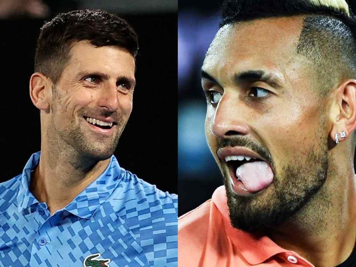 Novak Djokovic and Nick Kyrgios