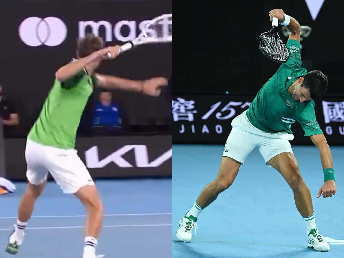 “Disqualified and arrested on court”- Daniil Medvedev’s “extreme and dangerous” meltdown during the Australian Open draws critical Novak Djokovic comparisons from tennis fans