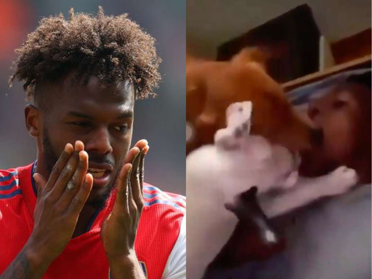 WATCH: Football Twitter is shocked as Arsenal’s Nuno Tavares’ old ‘KISSING DOGS’ video resurfaces