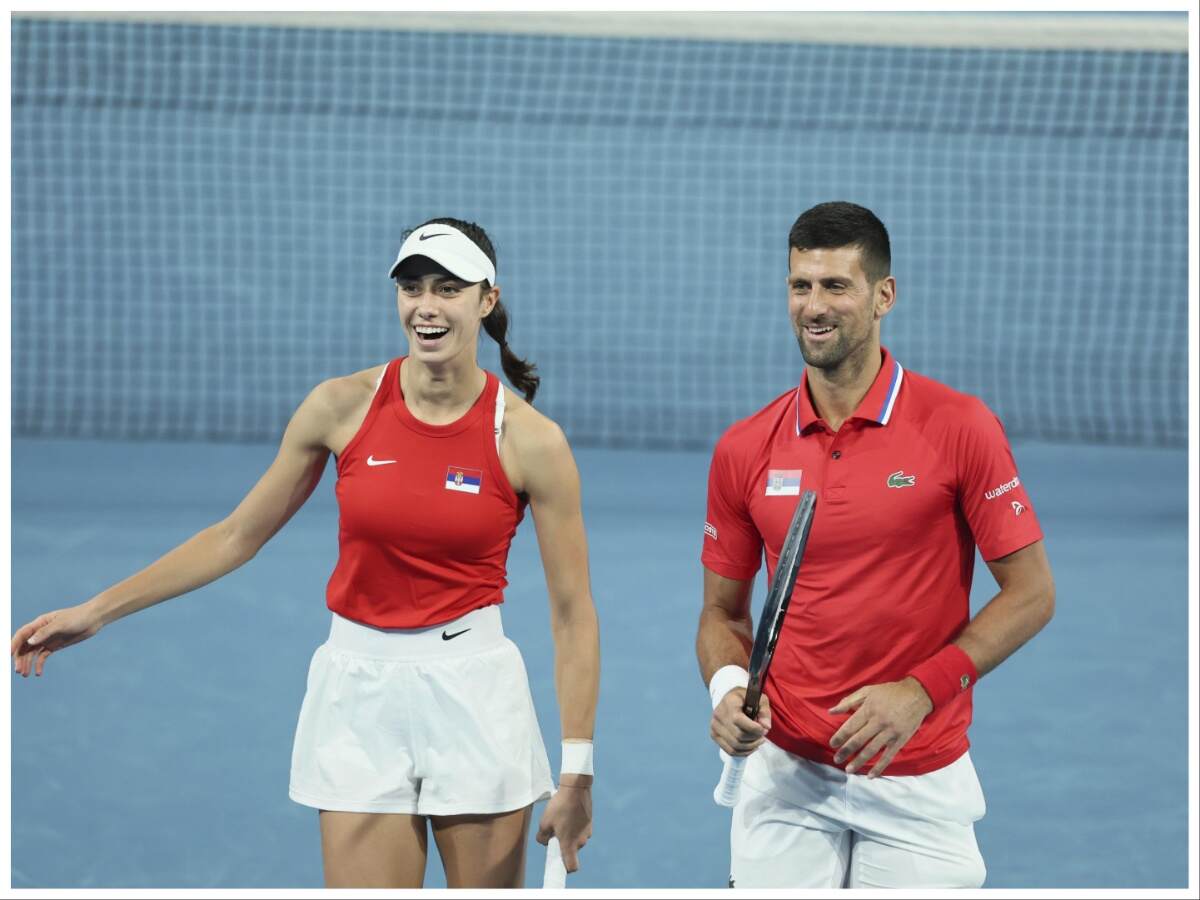 Olga Danilovic and Novak Djokovic