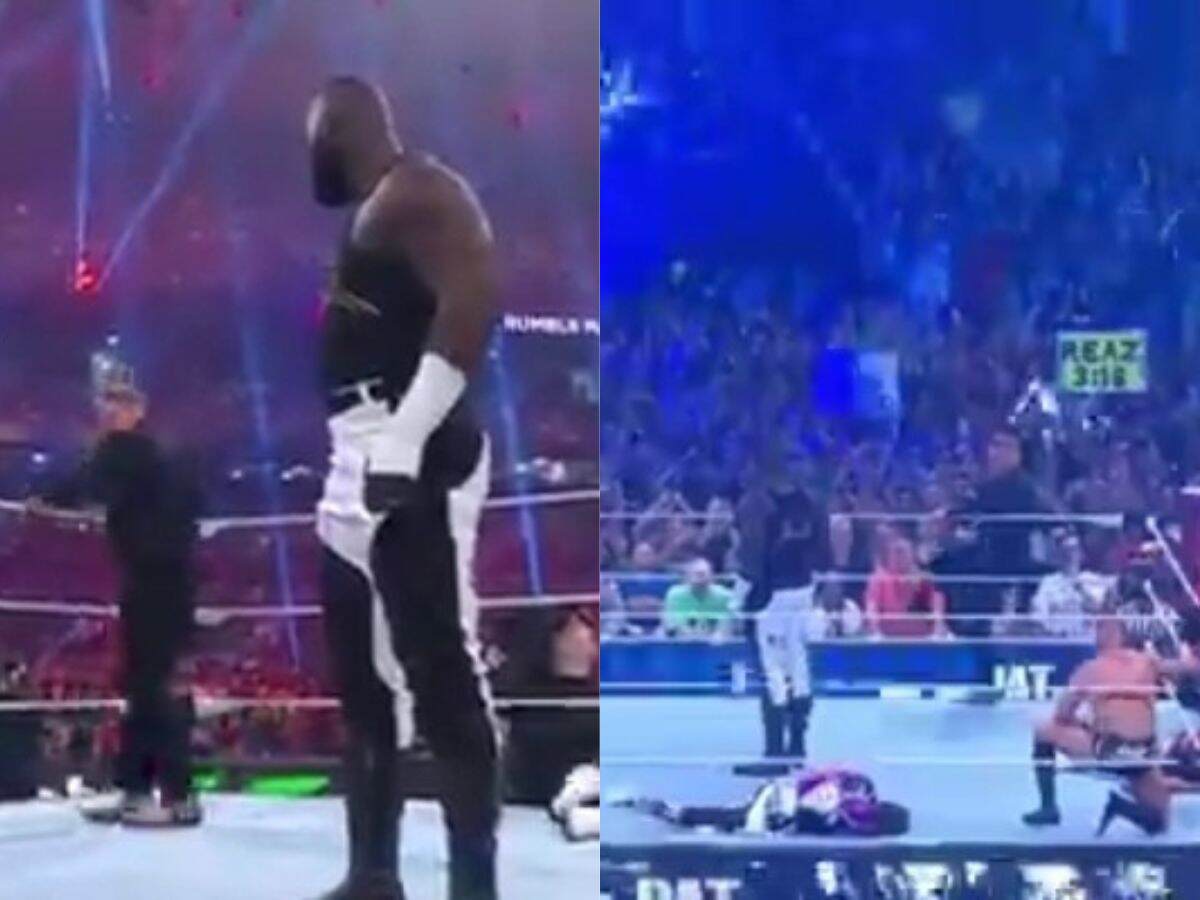 WATCH: Vince McMahon’s old opponent eliminates himself from Royal Rumble match after seeing 7-foot-3 giant in the ring