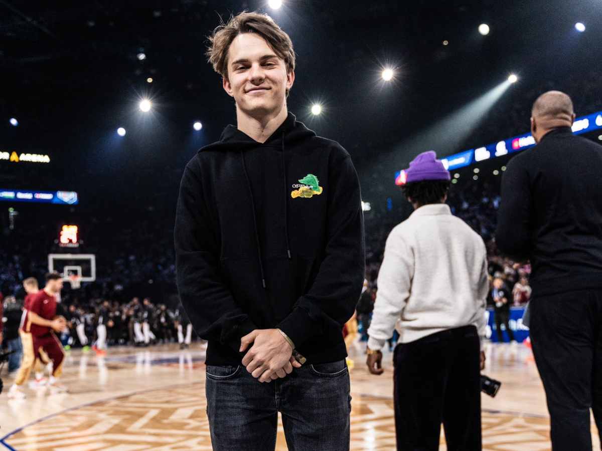 Oscar Piastri spotted at the Cavaliers vs Nets NBA game in Paris ahead of the 2024 F1 season