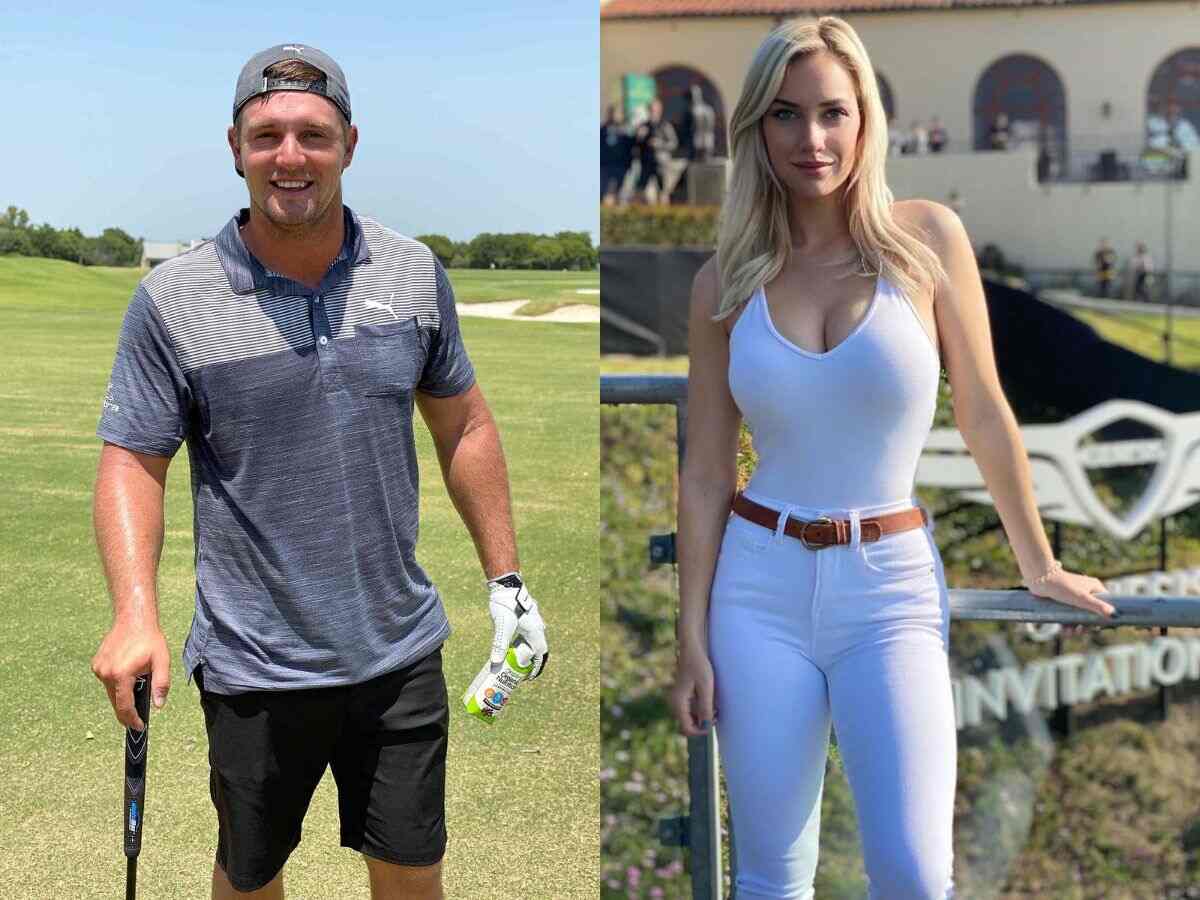 Paige Spiranac and Bryson DeChambeau