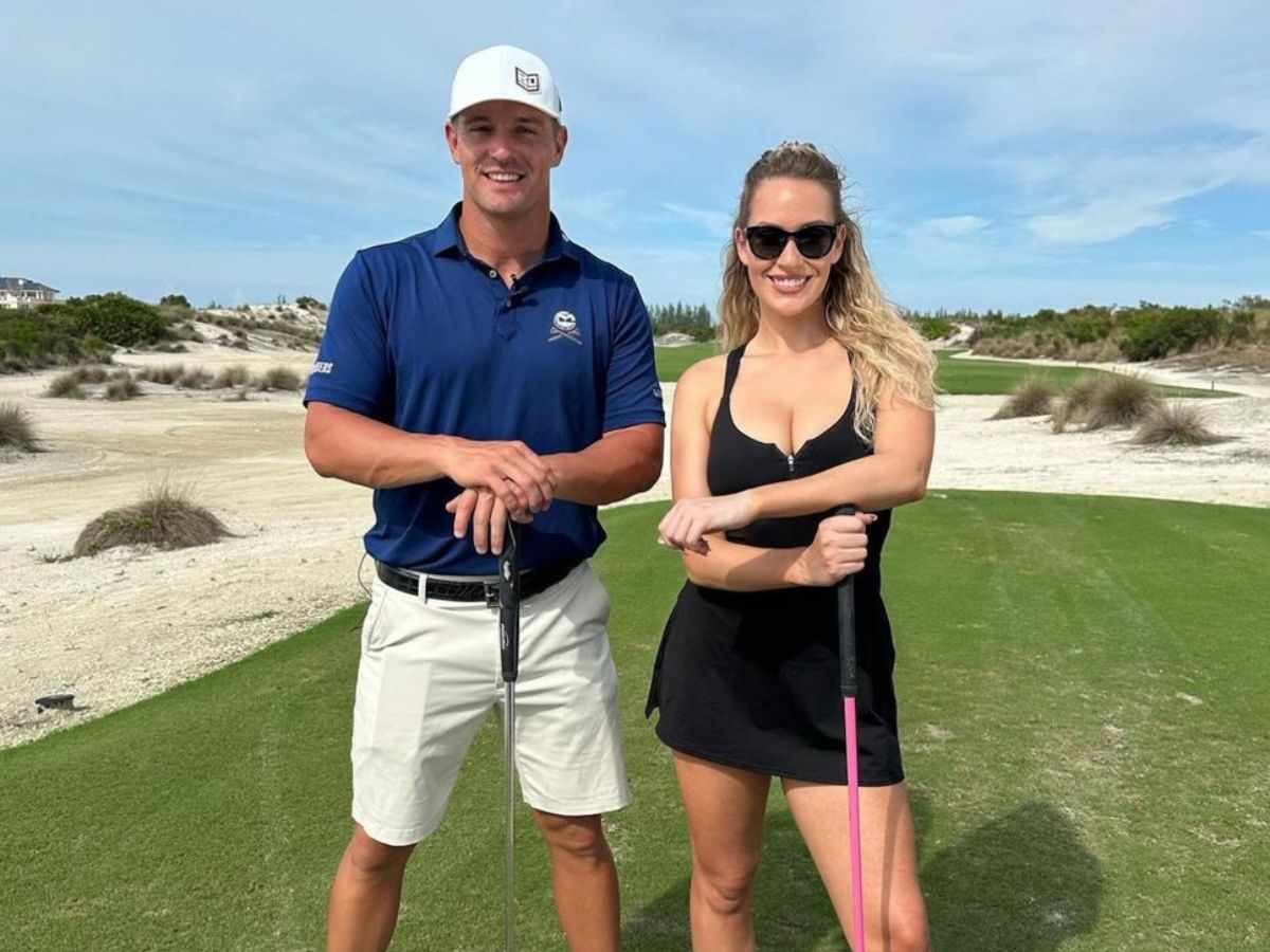 Paige Spiranac and Bryson DeChambeau