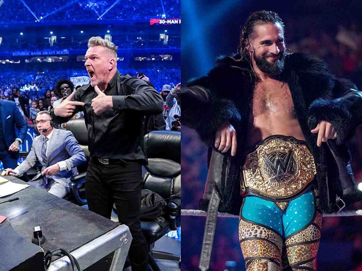 Pat McAfee and Seth Rollins