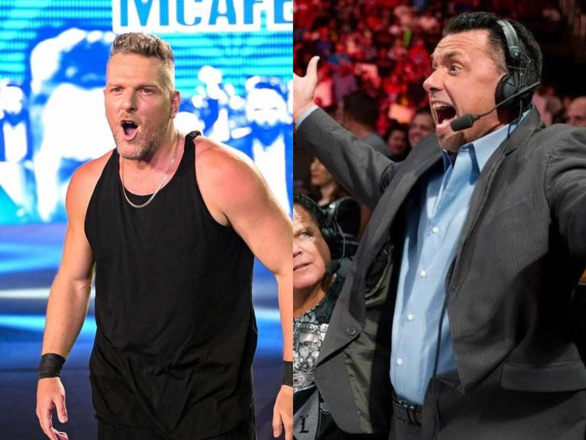 Pat McAfee and Michael Cole