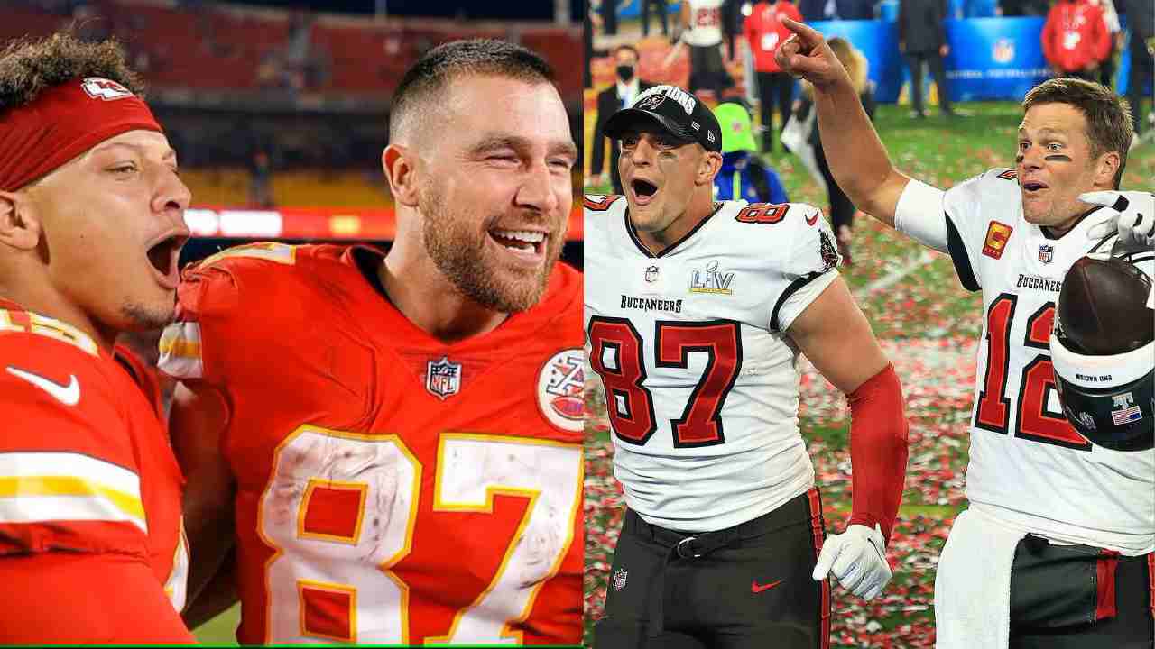 Tom Brady has a special message for Patrick Mahomes and Travis Kelce after they broke the record for most postseason TDs by QB-Receiver duo in NFL history