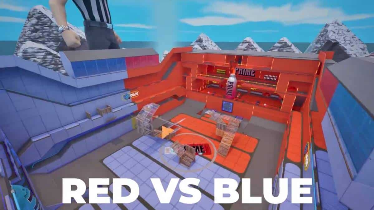 Prime Red vs Blue Fortnite Map