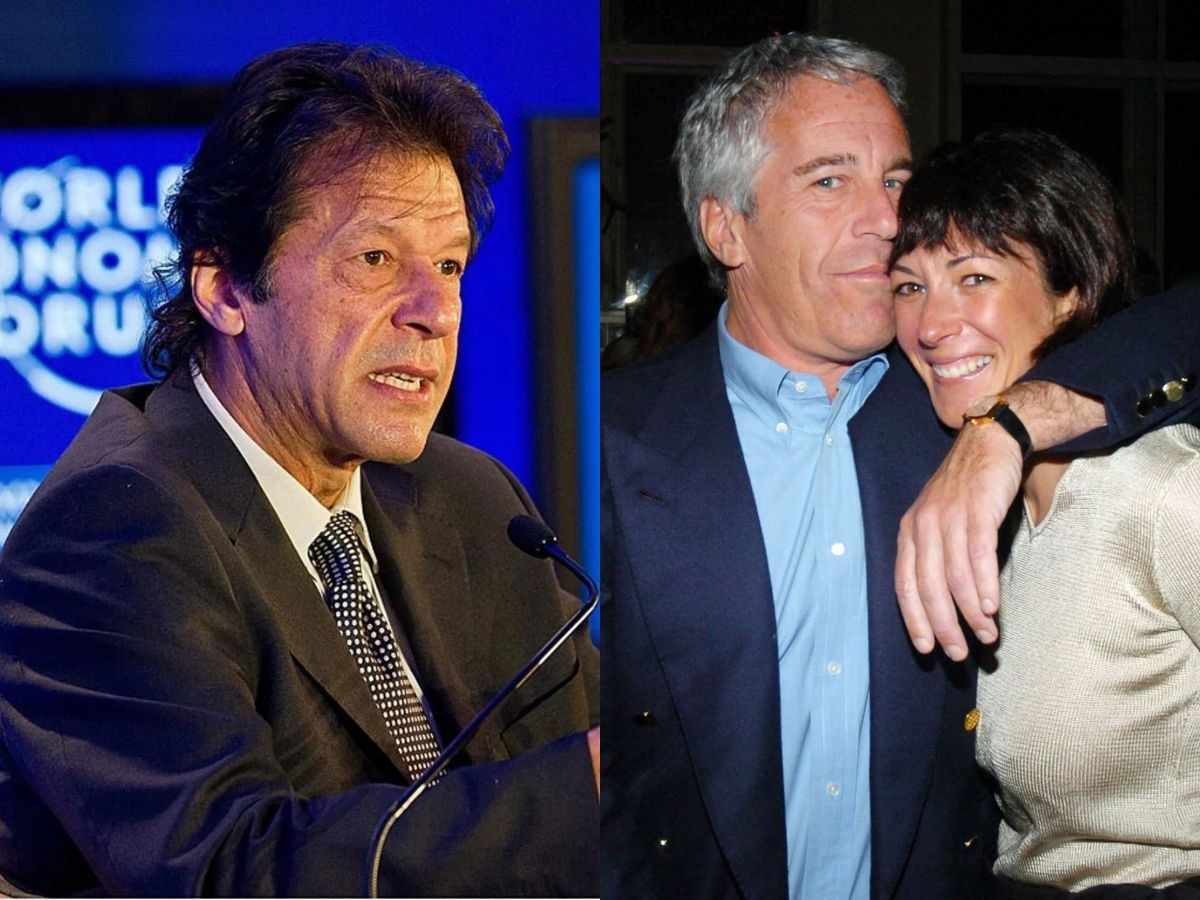 Imran Khan, Jeffery Epstein and Ghislaine Maxwell