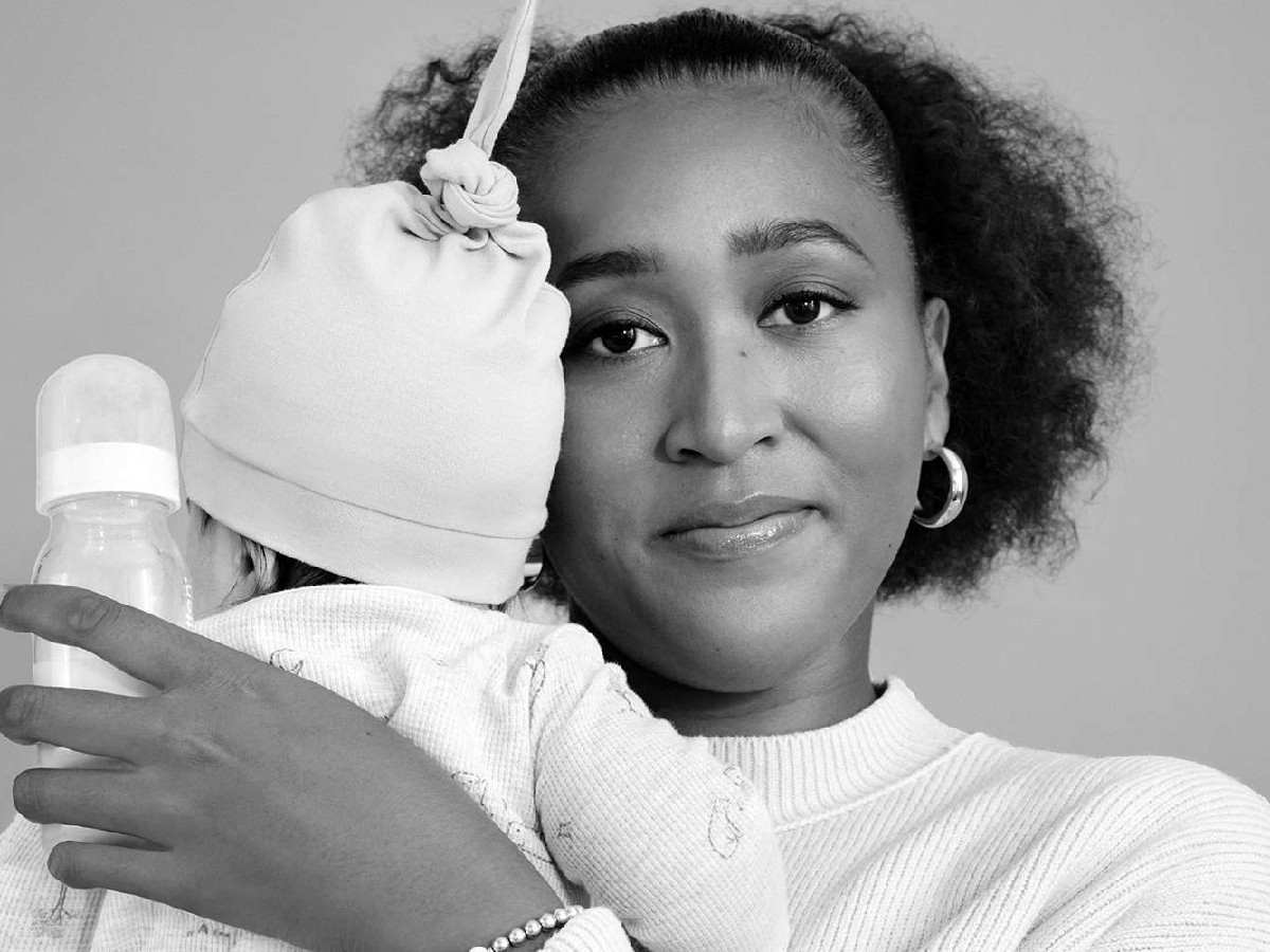 Naomi Osaka with her daughter Shai