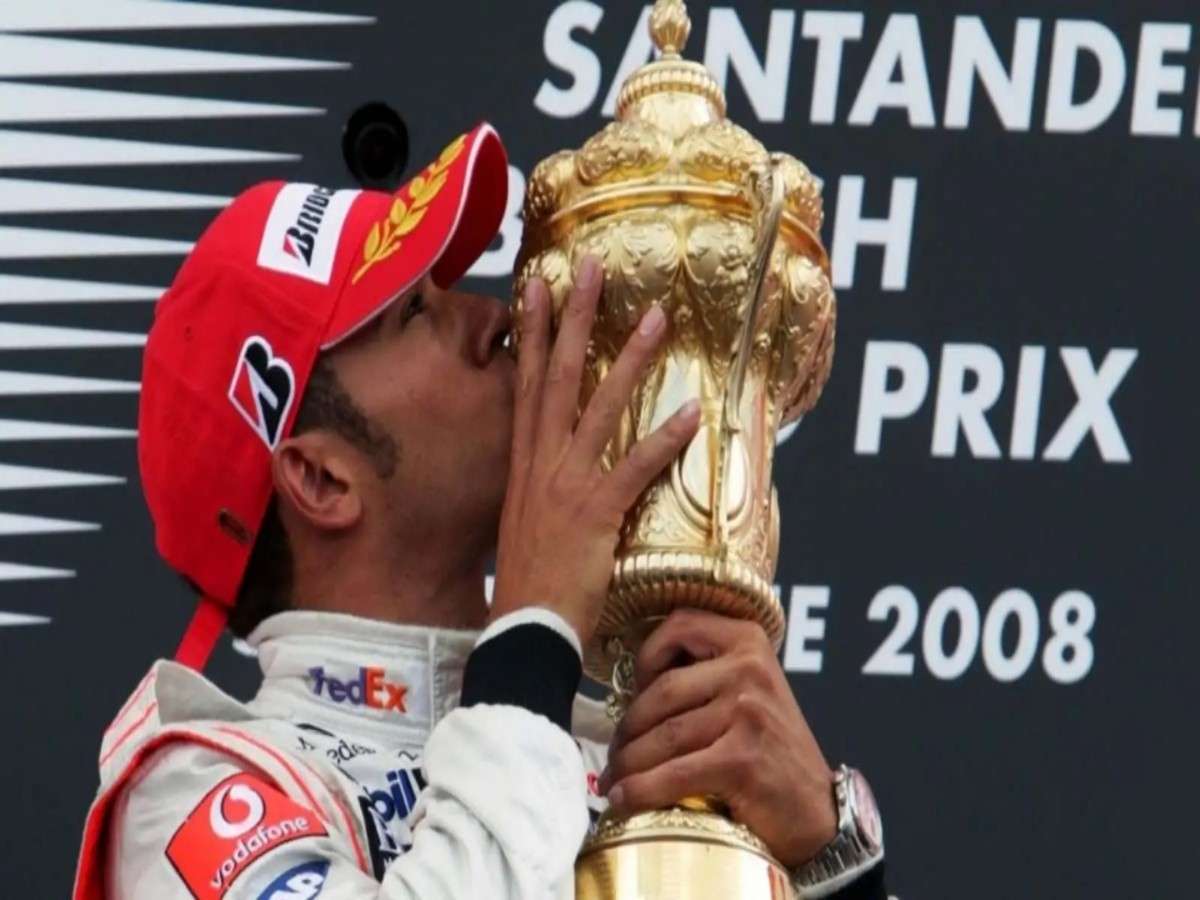 Lewis Hamilton won the 2008 British GP (via Planetf1).