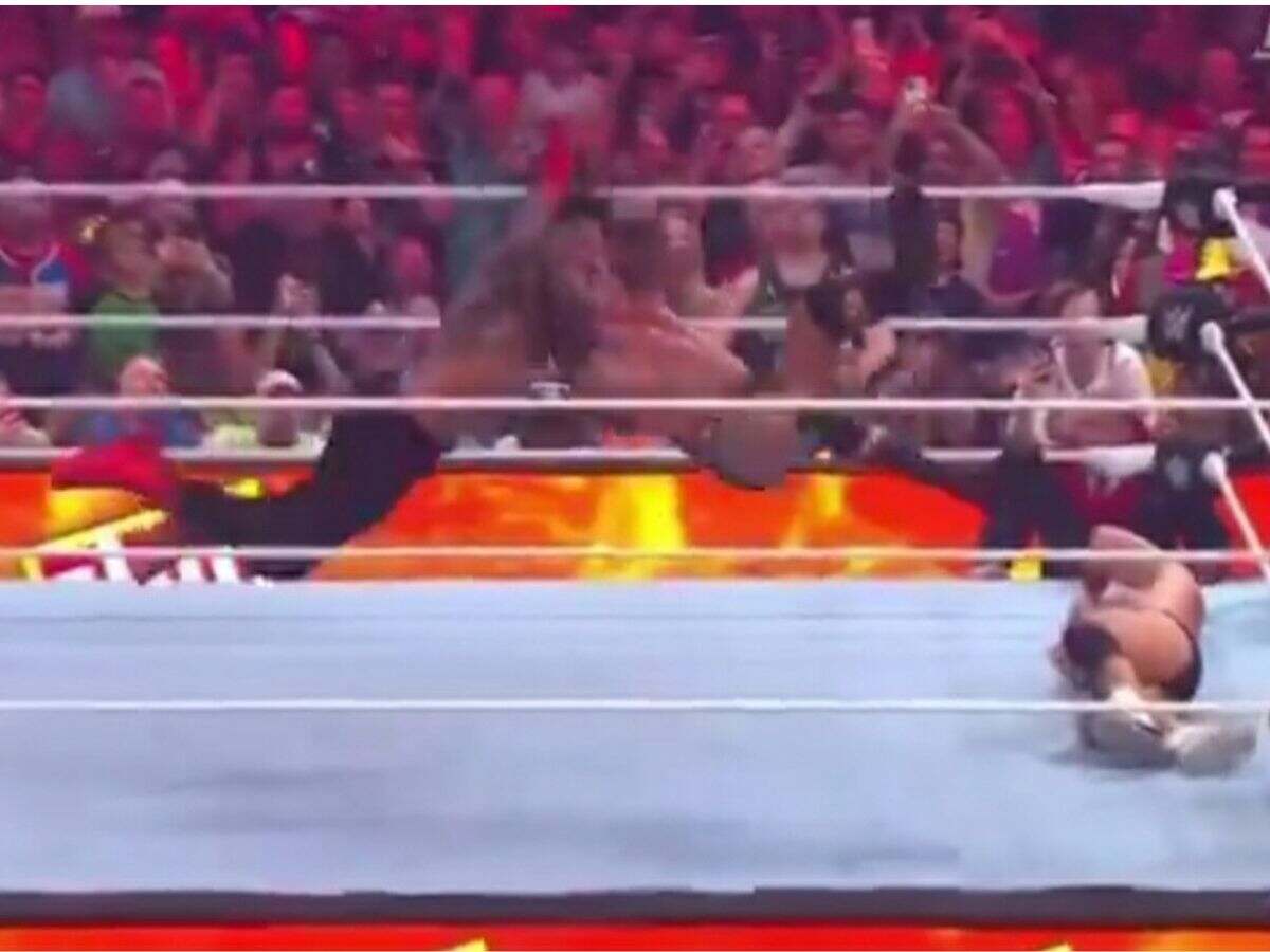 Randy Orton RKOs Roman Reigns