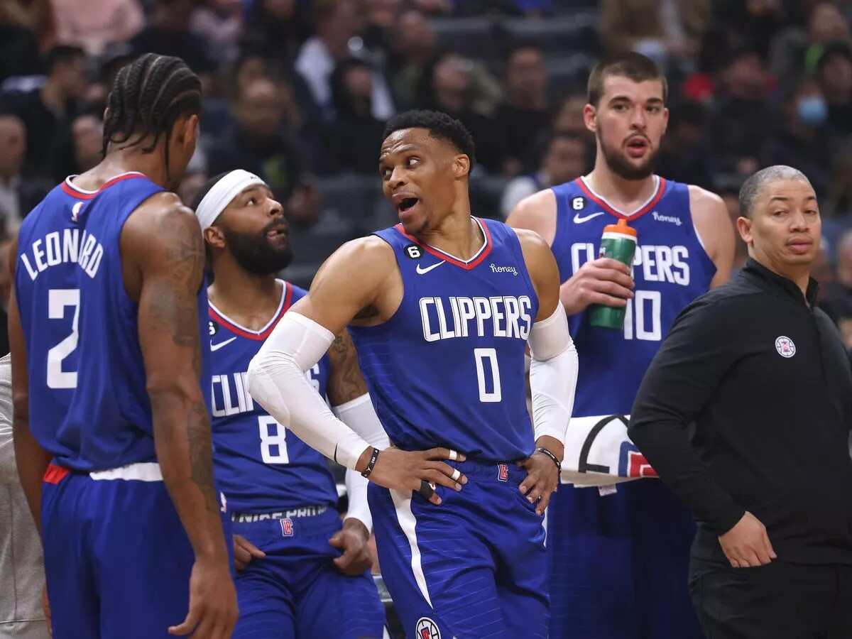 Russell Westbrook with the LA Clippers team (Via The Mirror)