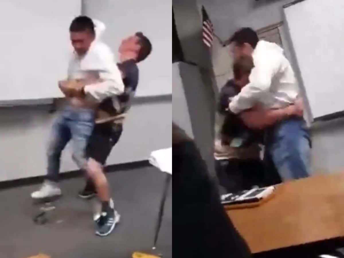 Brawl in the classroom