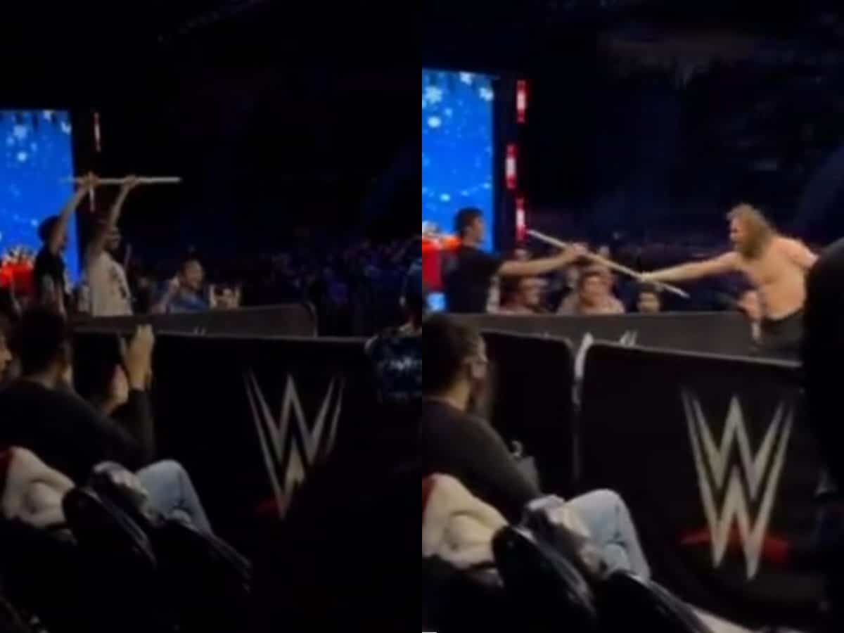 WATCH: Sami Zayn ensures fan goes home with wrestling souvenir at a WWE Live Event