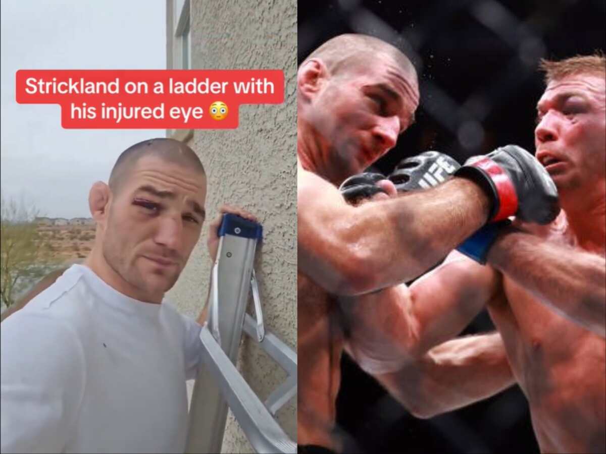 “5 rounds on Saturday, installs AC on Monday” – Sean Strickland fixing air conditioner days after splitting eye open in UFC 297 fight has fans in splits