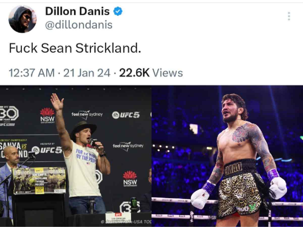 Dillon Danis is not very fond of UFC 297's title-fizzler Sean Strickland