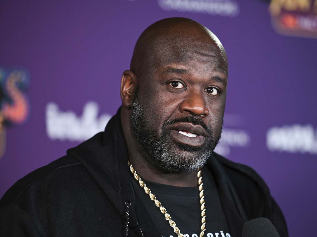 Shaquille O'Neal hilariously shooting shot at Ice Spice after meeting ...