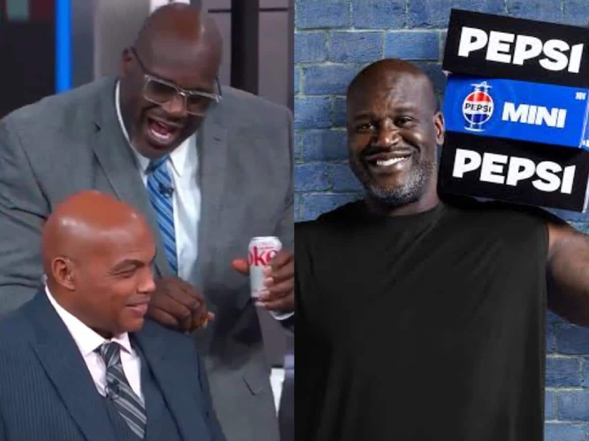 Despite Pepsi deal, Shaquille O’Neal drinks diet Coke on national television to taunt Charles Barkley