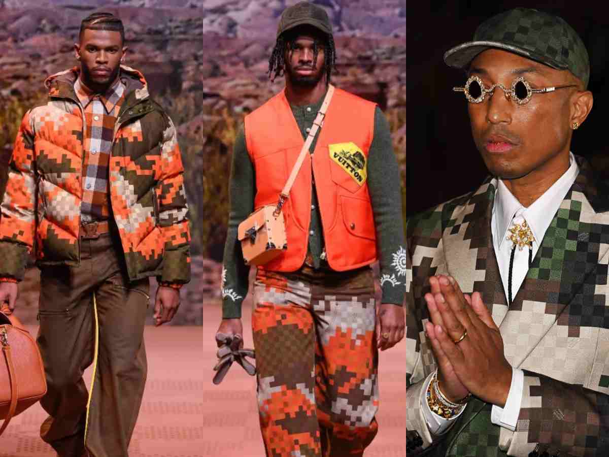 Deion Sanders’ sons Shedeur and Shilo linked up with Pharrell Williams at Louis Vuitton’s event with a ‘cheeky demand’