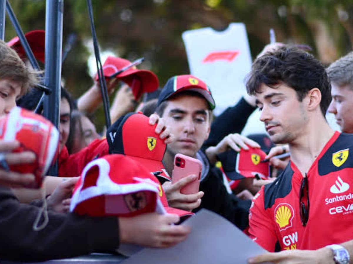 WATCH: Charles Leclerc accepts Tifosa's gift of a bracelet with all his ...