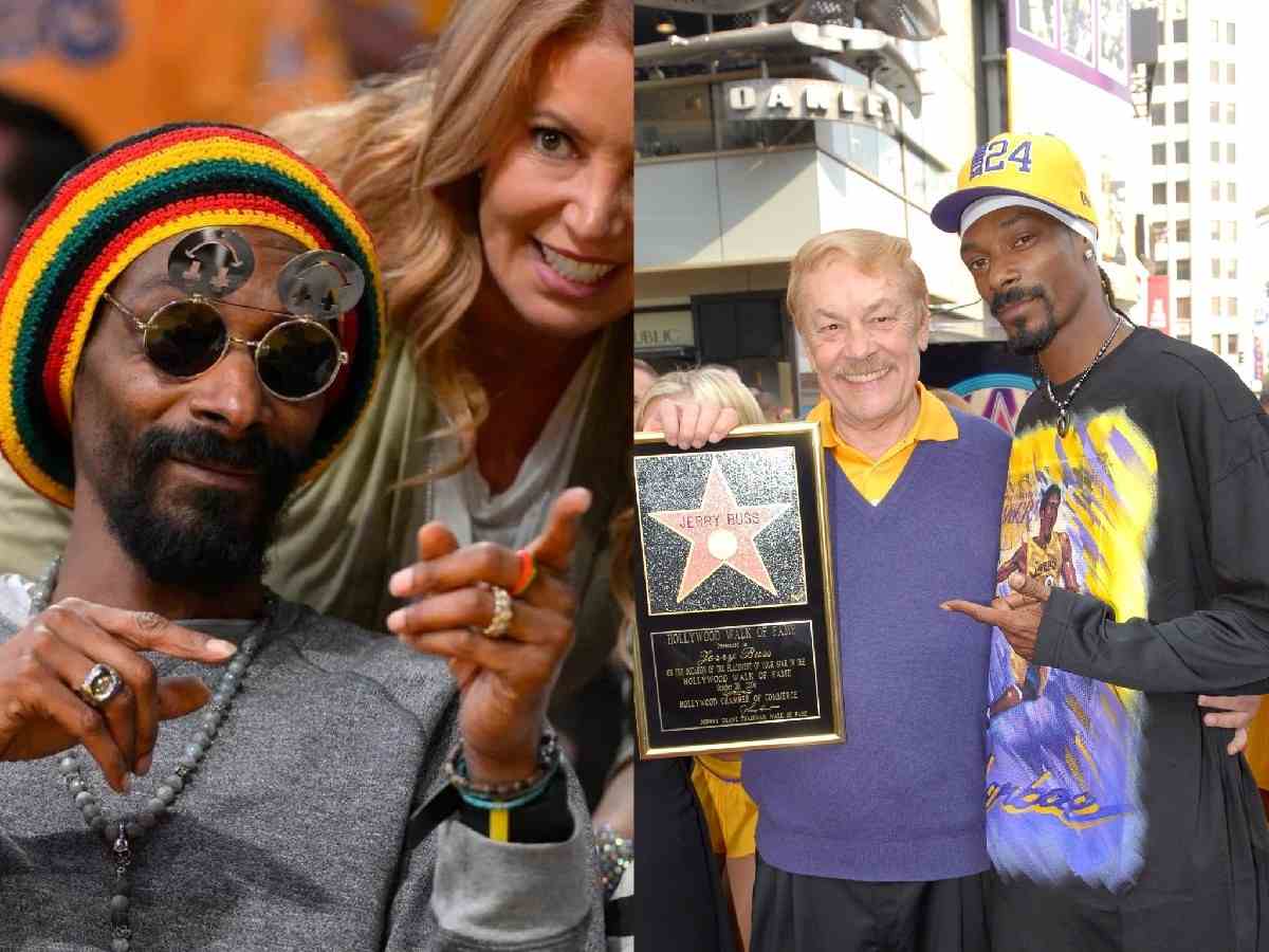 Snoop Dogg has a very good relationship with the Buss family, he has been seen talking to Jeannie Buss on several occasions