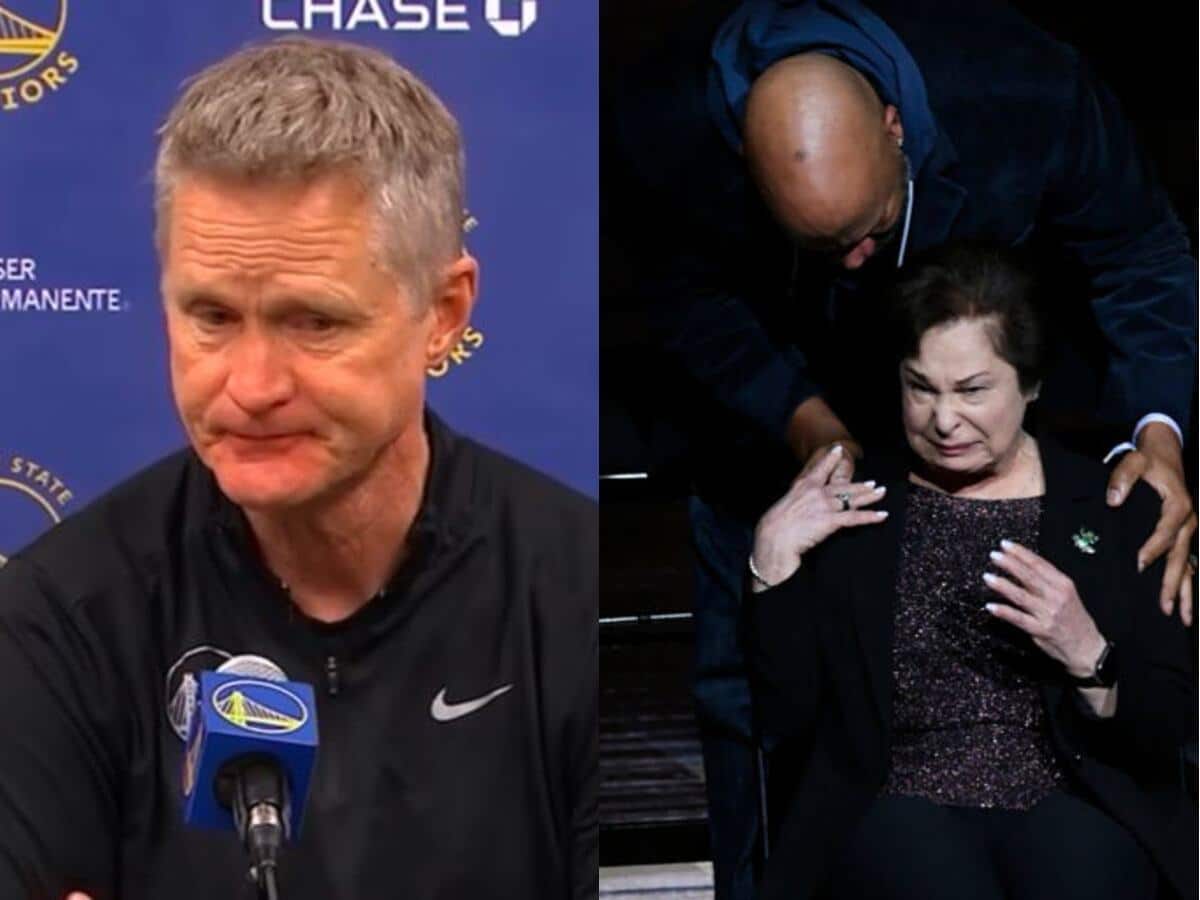 “It’s absolutely shameful…” Steve Kerr disgusted by Chicago Bulls fans booing Jerry Krause and making widow cry