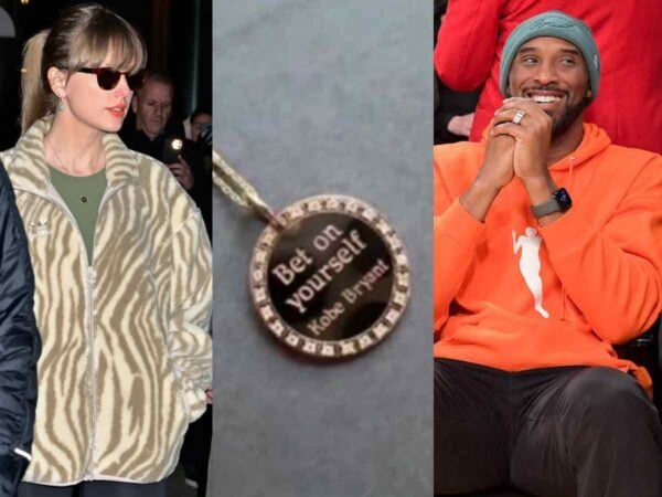 Taylor Swift paid homage to late friend Kobe Bryant wearing his necklace to the studio