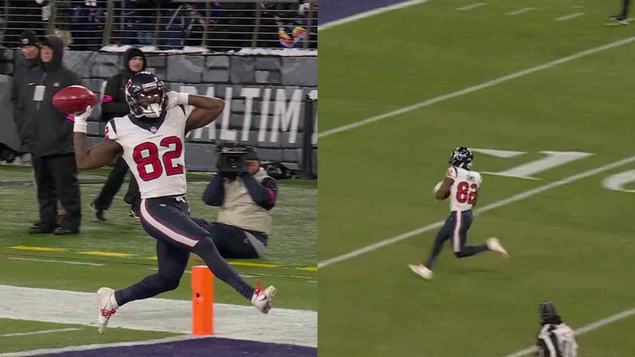 WATCH: Practice squad member Steven Sims notches up Texans’ first ever punt return touchdown during the Ravens-Texans Divisional Round game