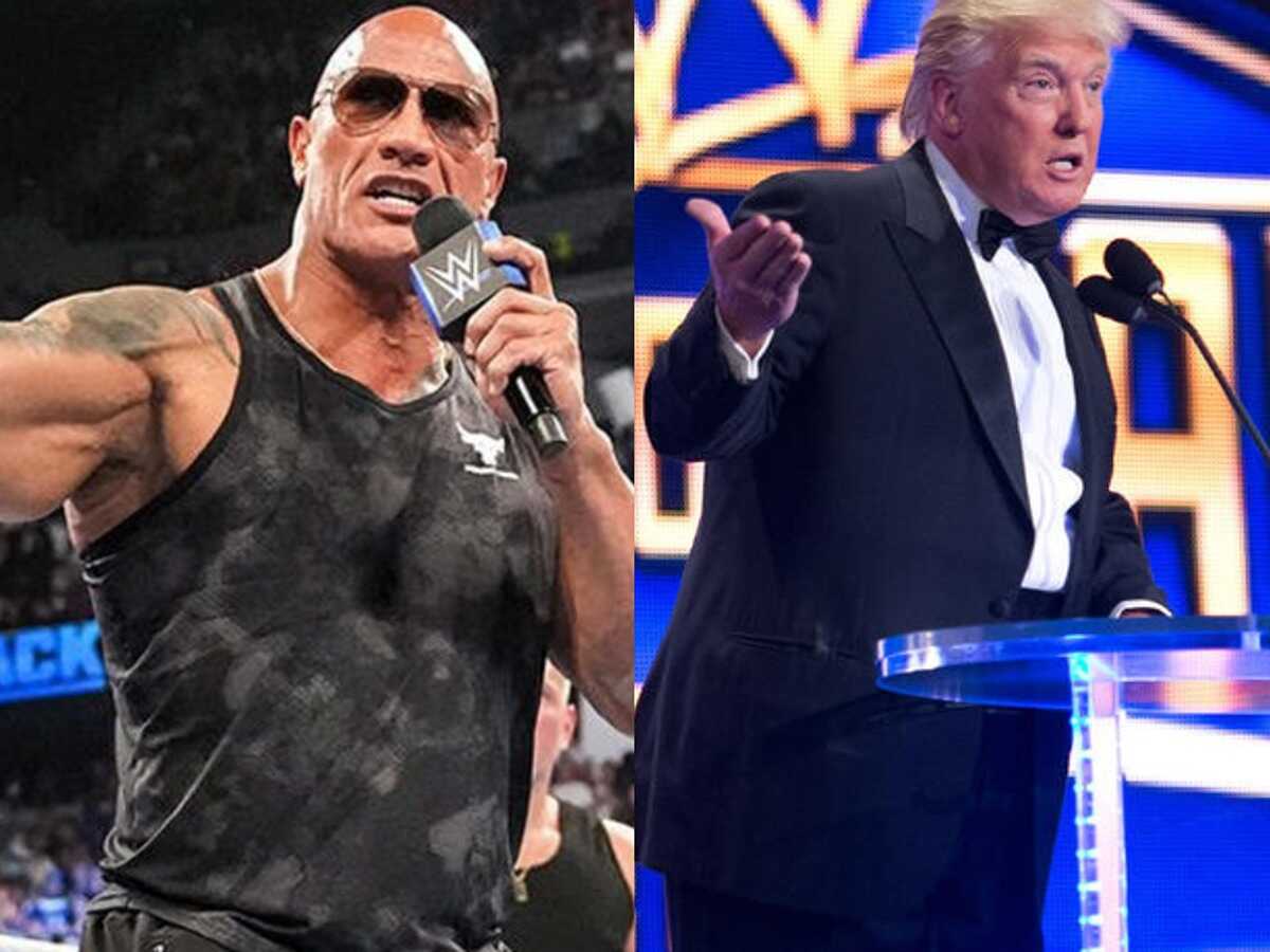 The Rock and Donald Trump