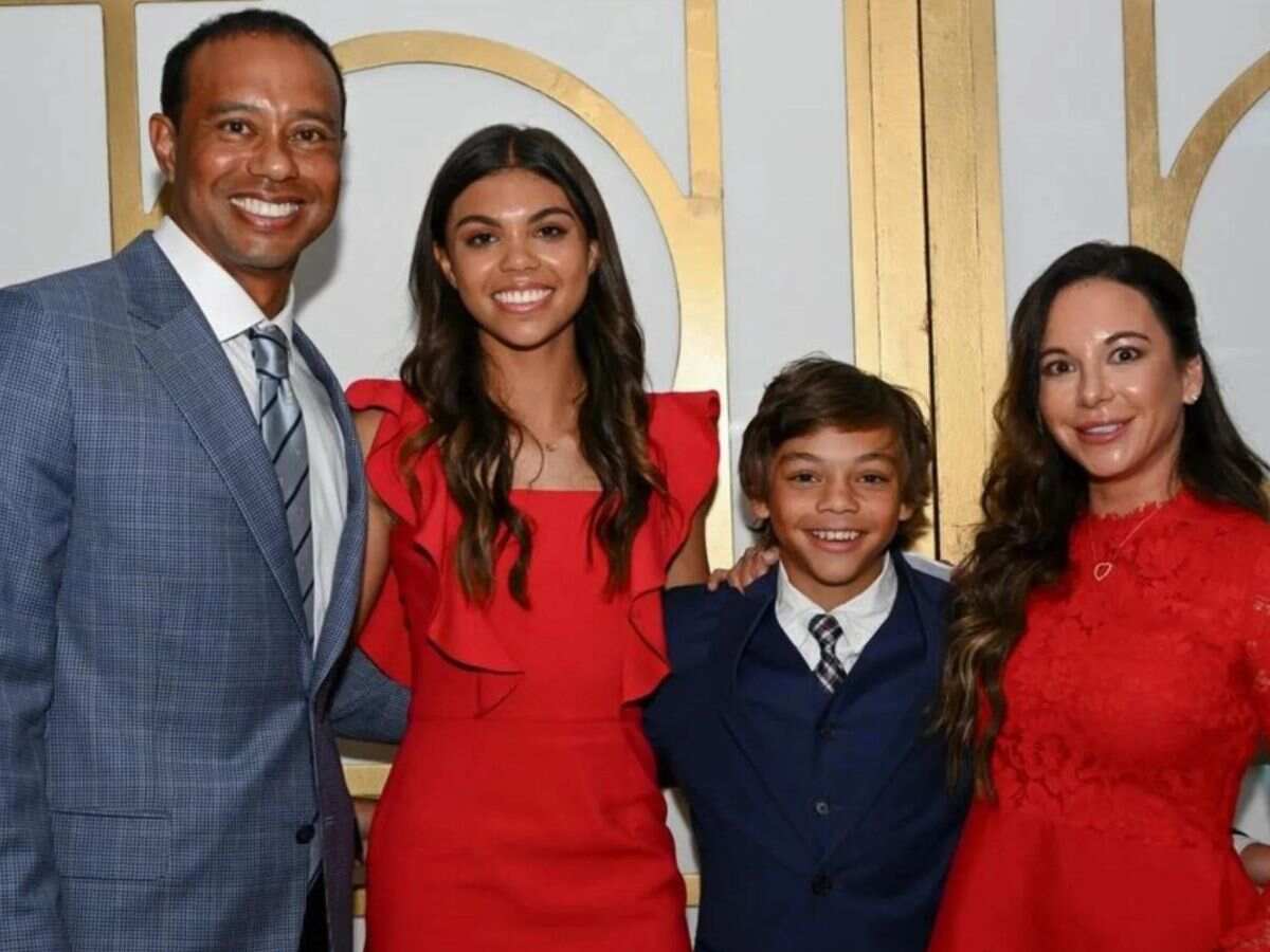 Tiger Woods with ex-wife Elin and their children [Image Credit: South China Morning Post]