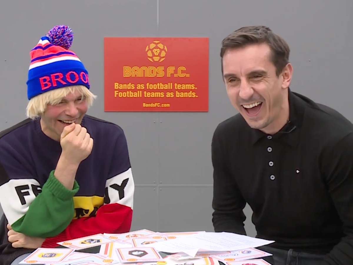 Tim Burgess and Gary Neville