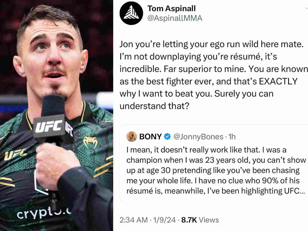 “You’re letting your ego run wild” – Tom Aspinall wins over fans after Jon Jones’ rant on ‘unproven’ heavyweight’s urgency for title fight