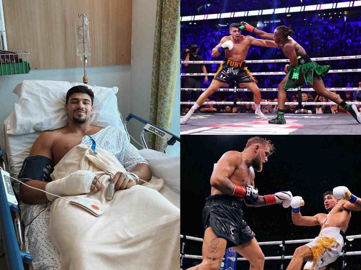 “I trained solely with my left hand…” Tommy Fury reveals SHOCKING story from hospital bed about training for KSI fight