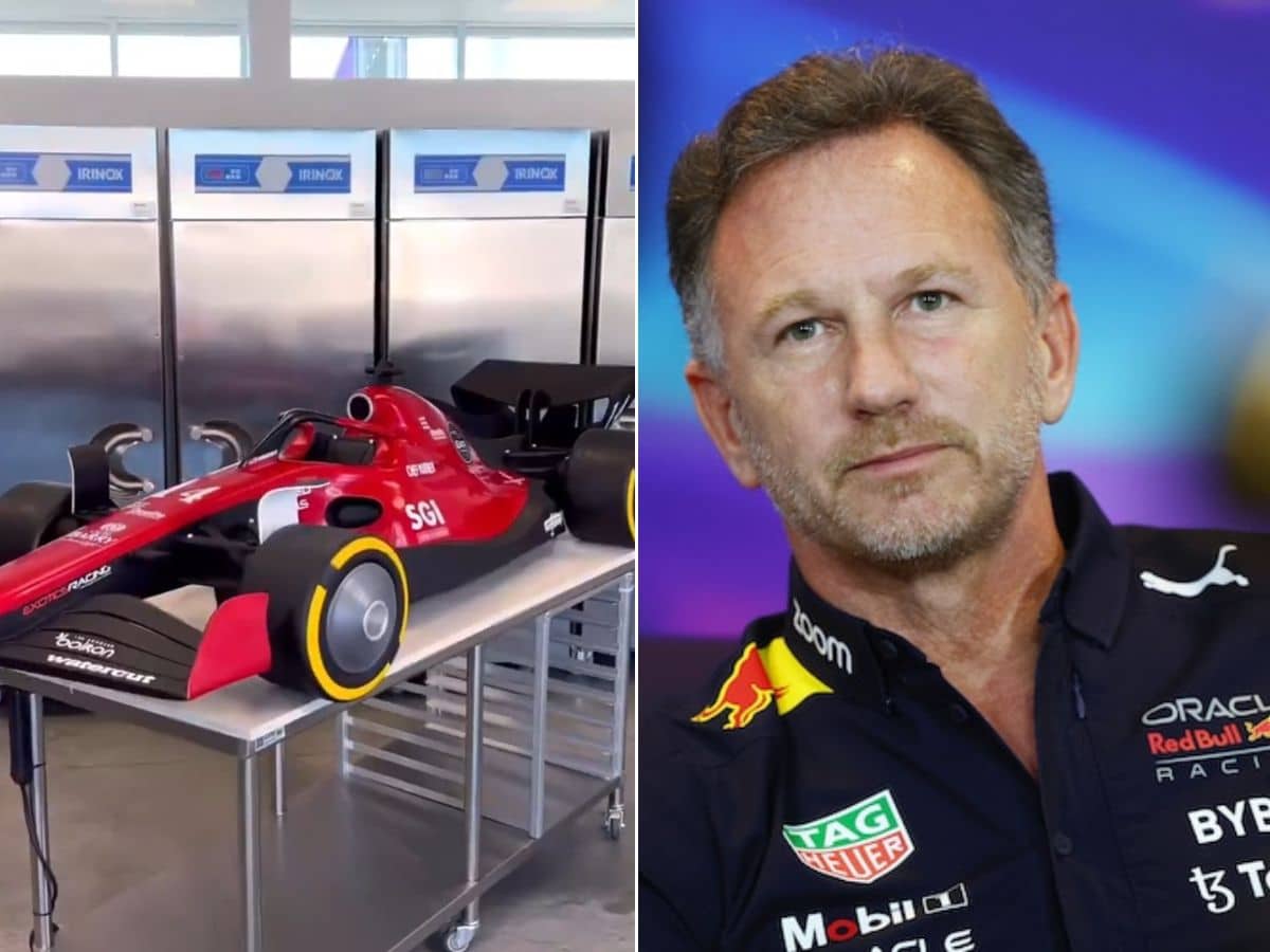 WATCH: “Careful or he’ll exceed the catering budget” – Fans take a swipe at Red Bull as an artist builds an entire F1 car from chocolate