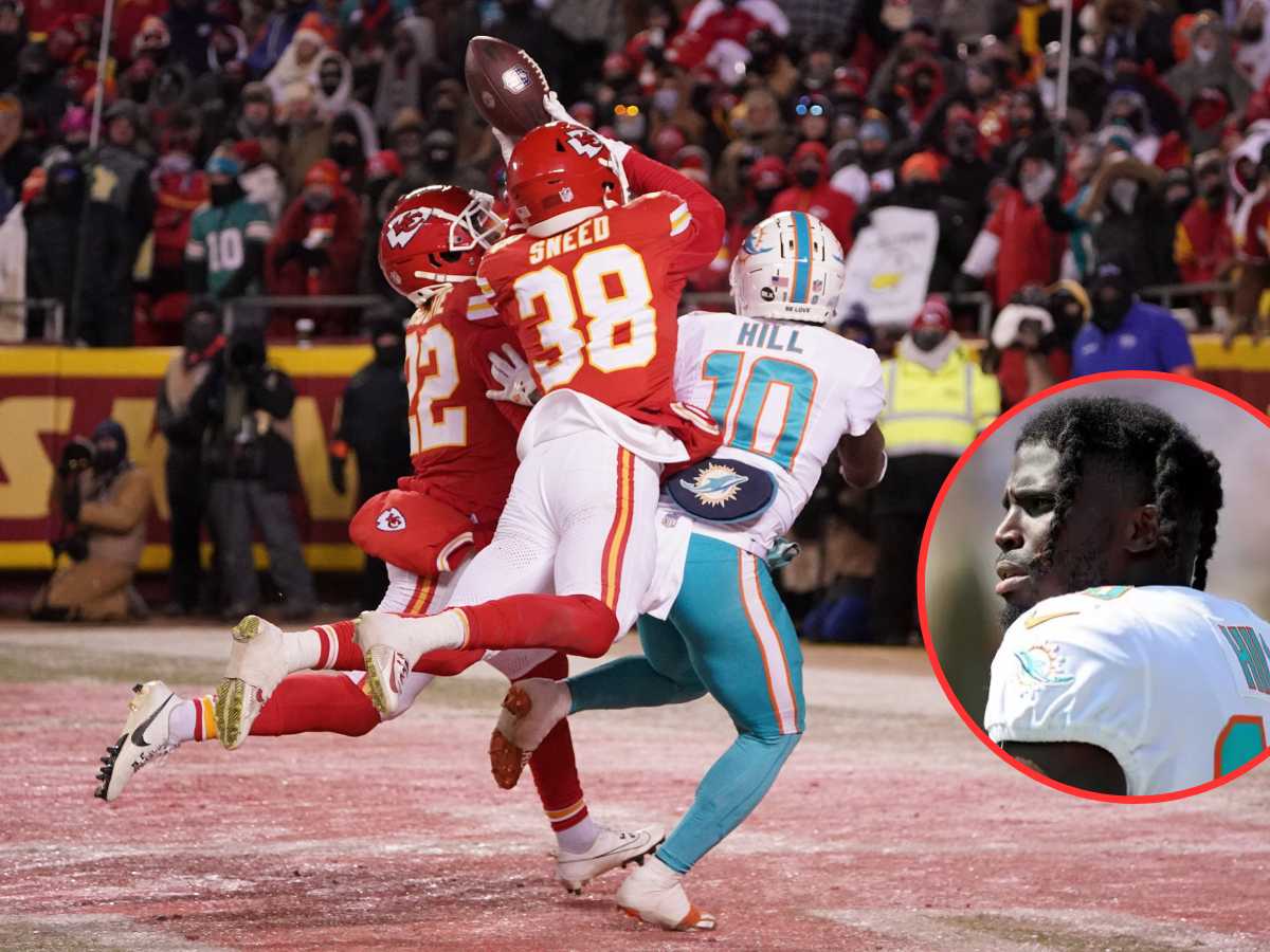 Tyreek Hill admits getting his ‘a** jammed’ by ex-teammate L’Jarius Sneed in the wildcard game