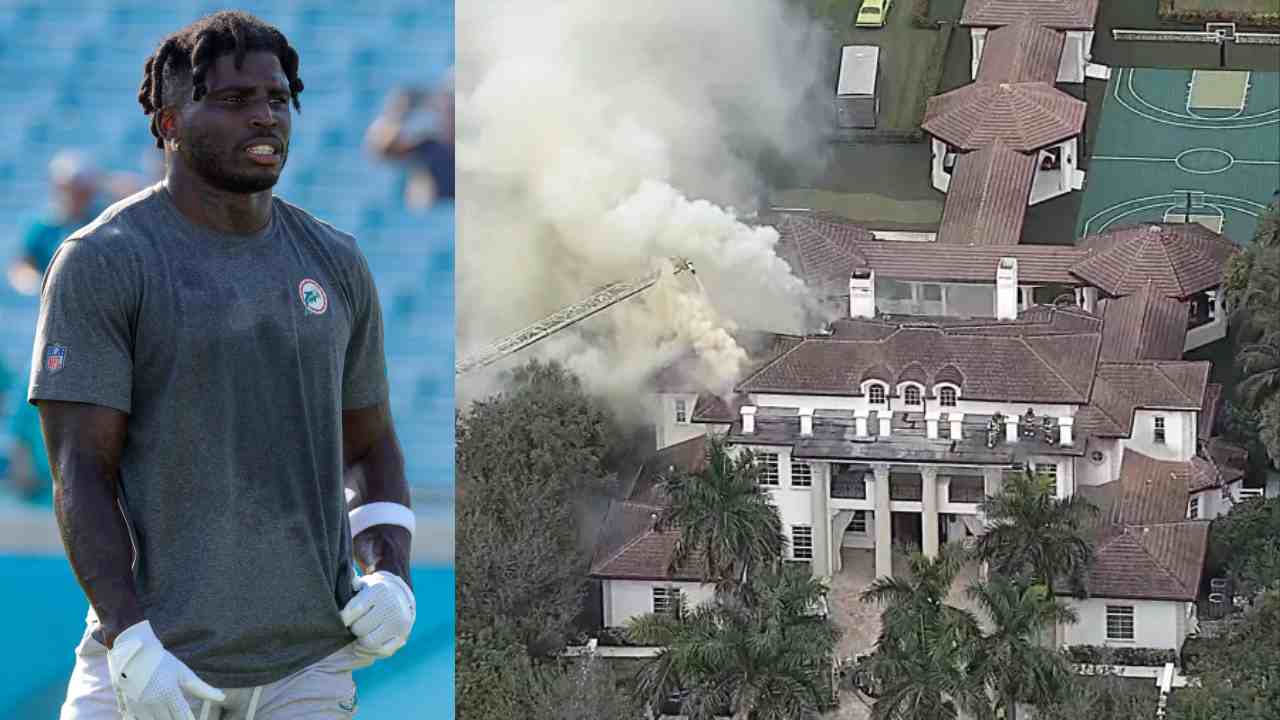 Why did a fire break out at Dolphins WR Tyreek Hill’s house?