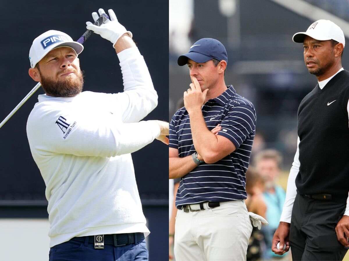 Tyrrell Hatton, Rory McIlroy and Tiger Woods