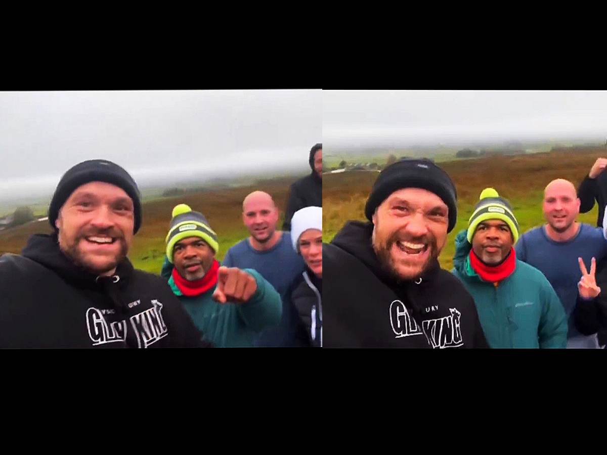 WATCH: “Useless piece of sh*t!” Tyson Fury from high altitude sends taunting message to Ukrainian Oleksandr Usyk after training