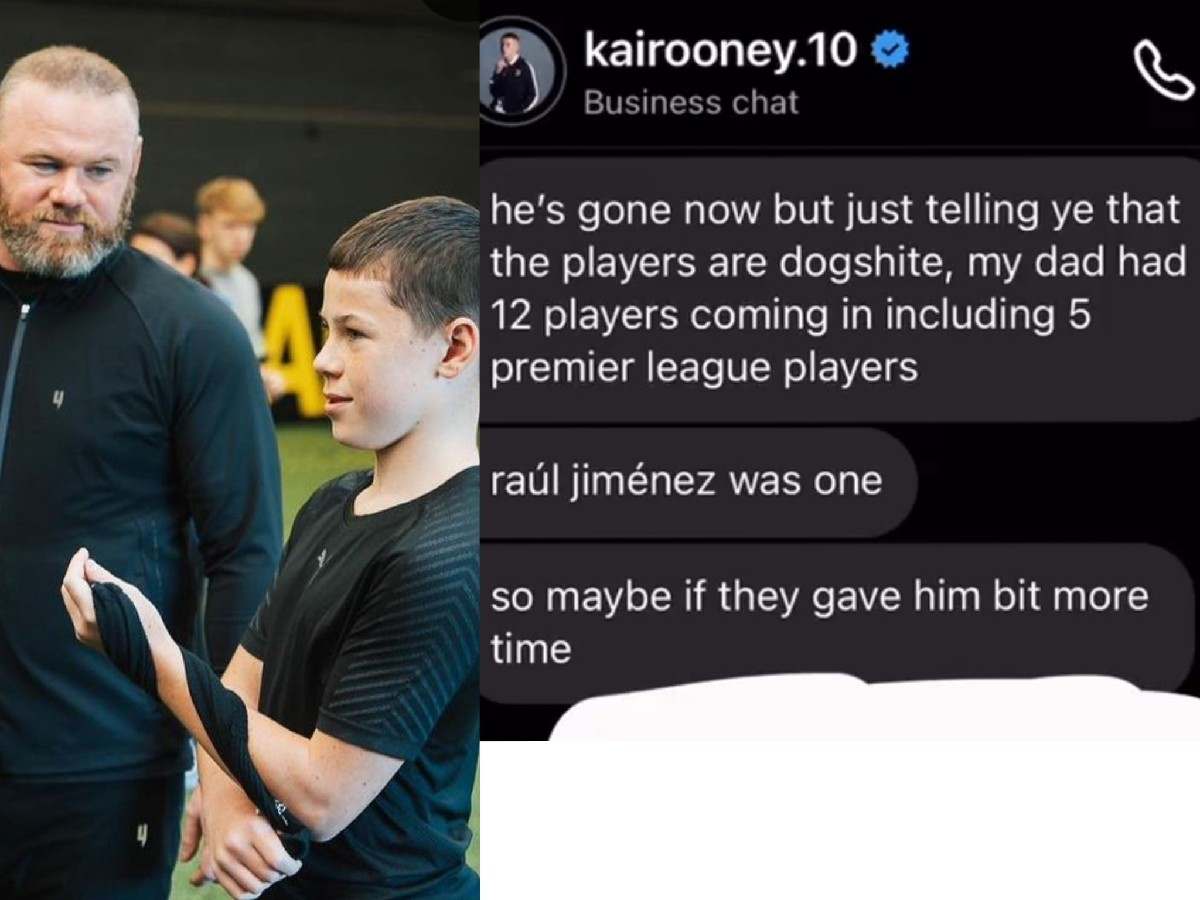 Wayne Rooney’s son, Kai BLAMES Birmingham City players for father’s sacking after just 15 games in charge