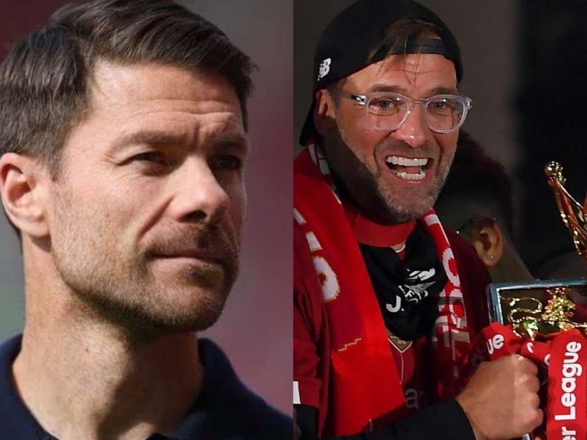 Xabi Alonso and Jurgen Klopp