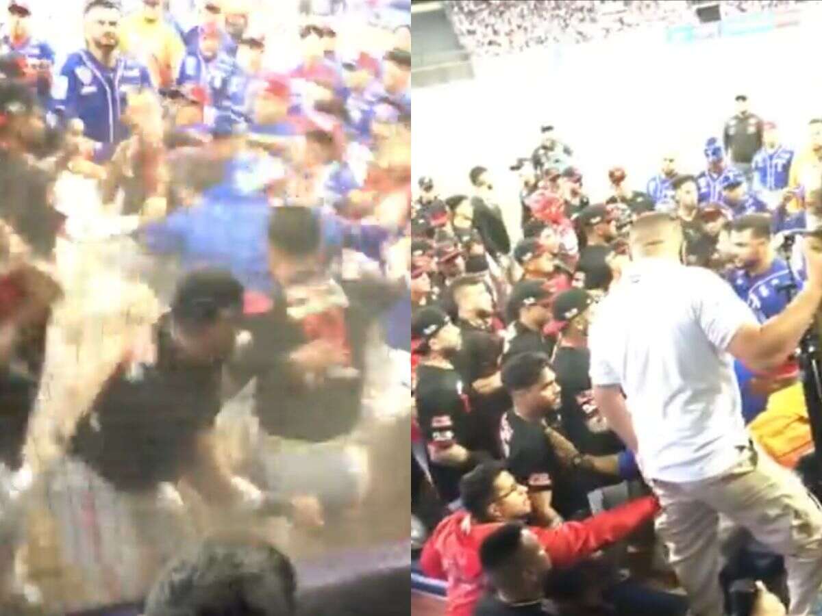 WATCH: Yasiel Puig’s involvement in VIOLENT brawl during Winter League game in Venezuela