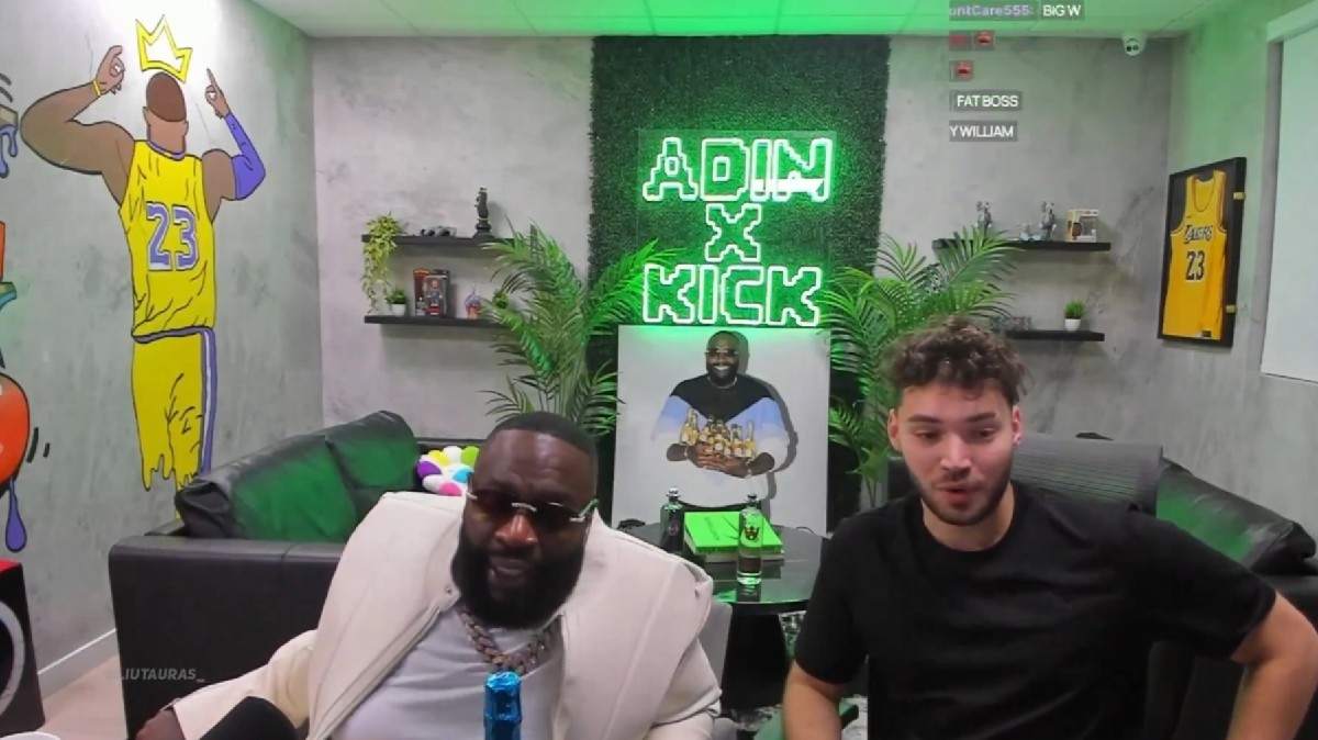 "This is a great business venture," Rapper Rick Ross wants Adin Ross and IShowSpeed to have a boxing match