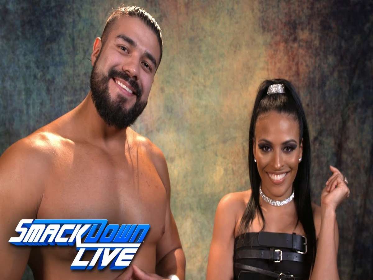 Andrade "Cien" Almas and Zelina Vega