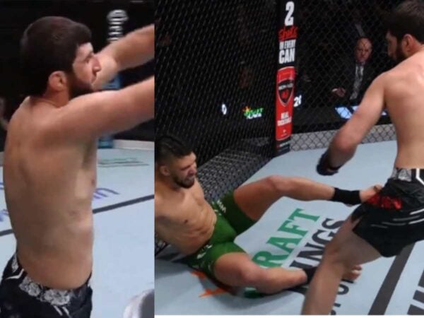 Magomed Ankalaev believes he made a statement by knocking out Johnny Walker in UFC Las Vegas 84