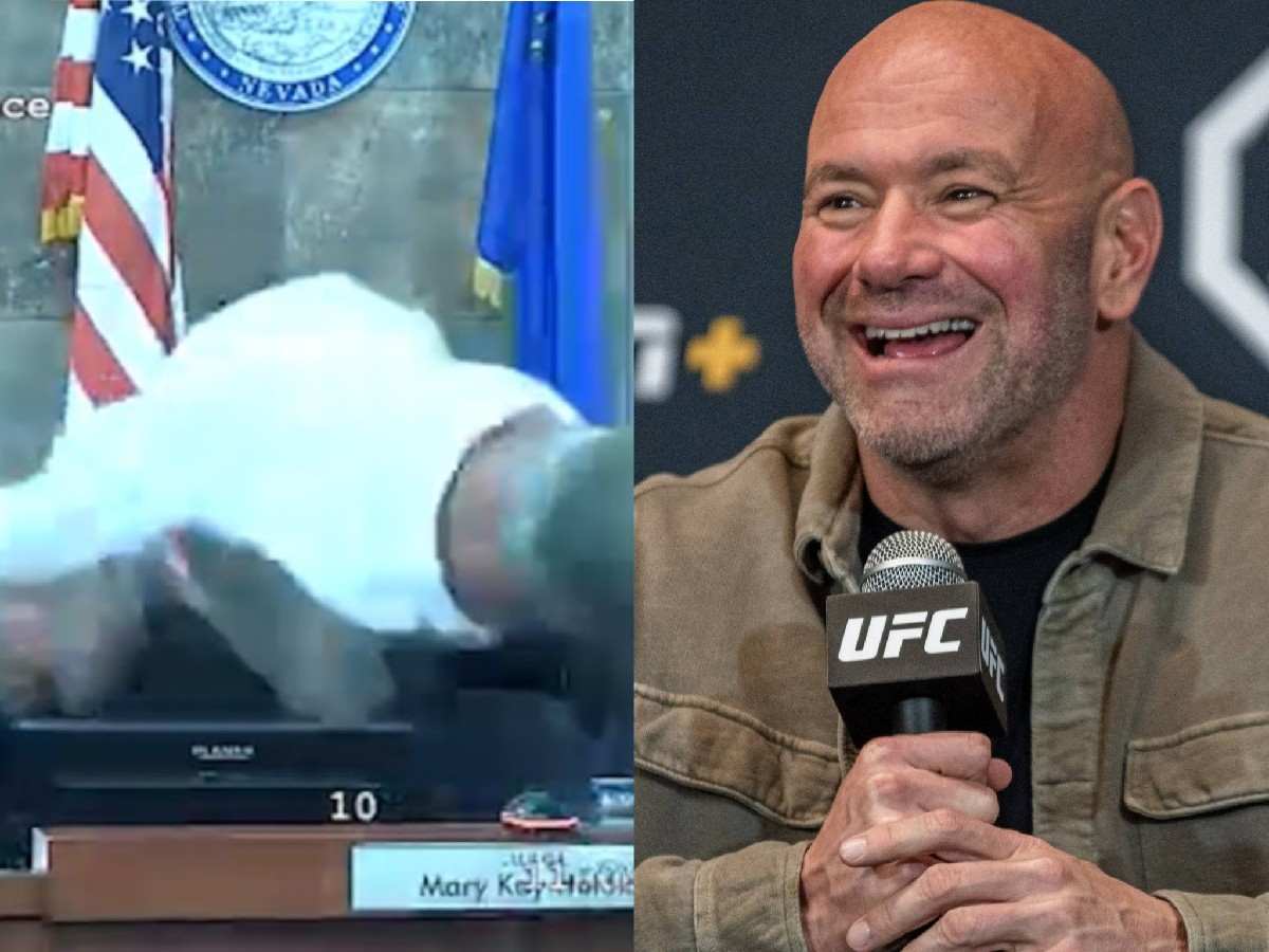 “Her vs the guy that jumped for UFC 300” – Dana White shocks internet after meeting VIRAL judge who got attacked in court