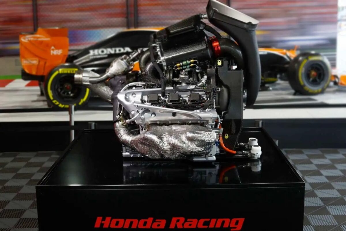 Honda engine in the Red Bull's 2020 chassis (via Metropolitian Magazine).