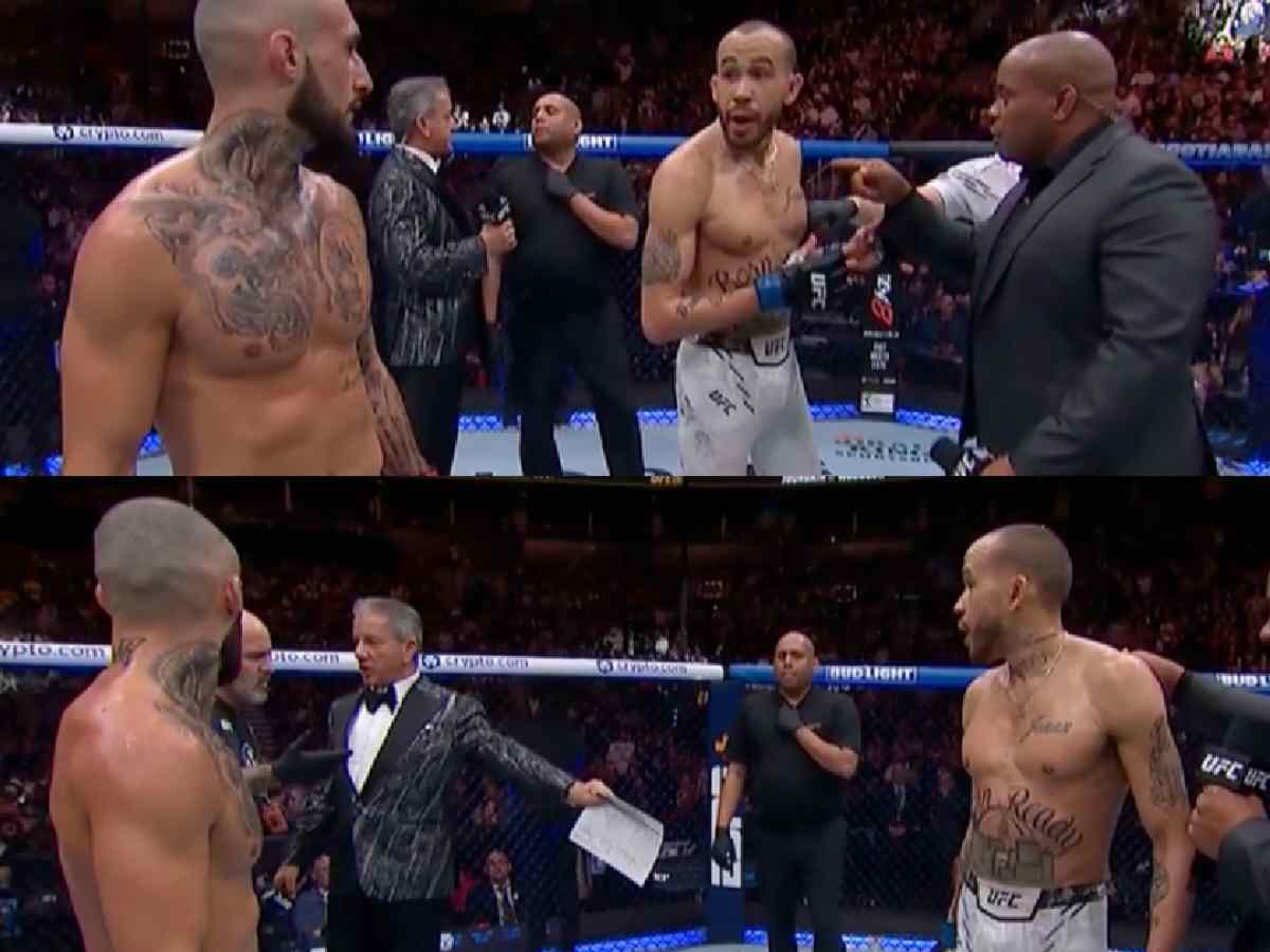 WATCH: “It’s so loud fans thought Jourdain won” – Bruce Buffer and referee confuse WILD Toronto crowd at UFC 297 after Charles Jourdain vs Sean Woodson fight