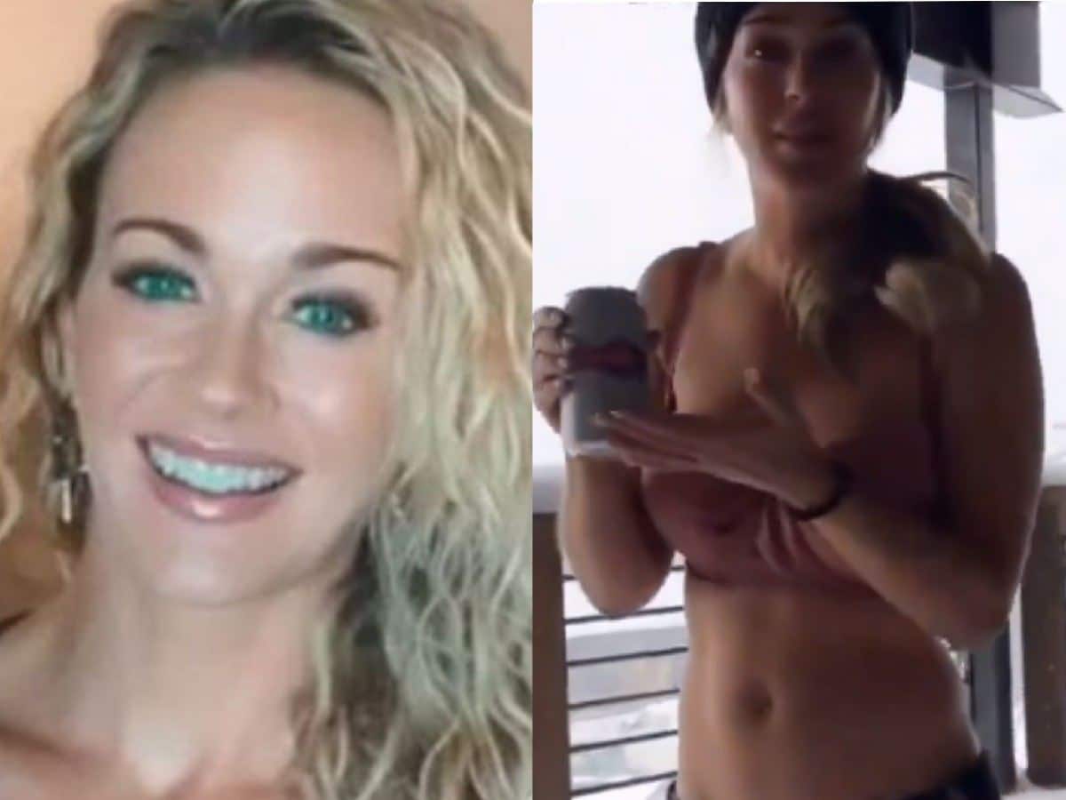 “Thirst trapping snowstorm” – UFC stunner Laura Sanko’s video in lingerie and boots goes VIRAL as fans go crazy for commentator